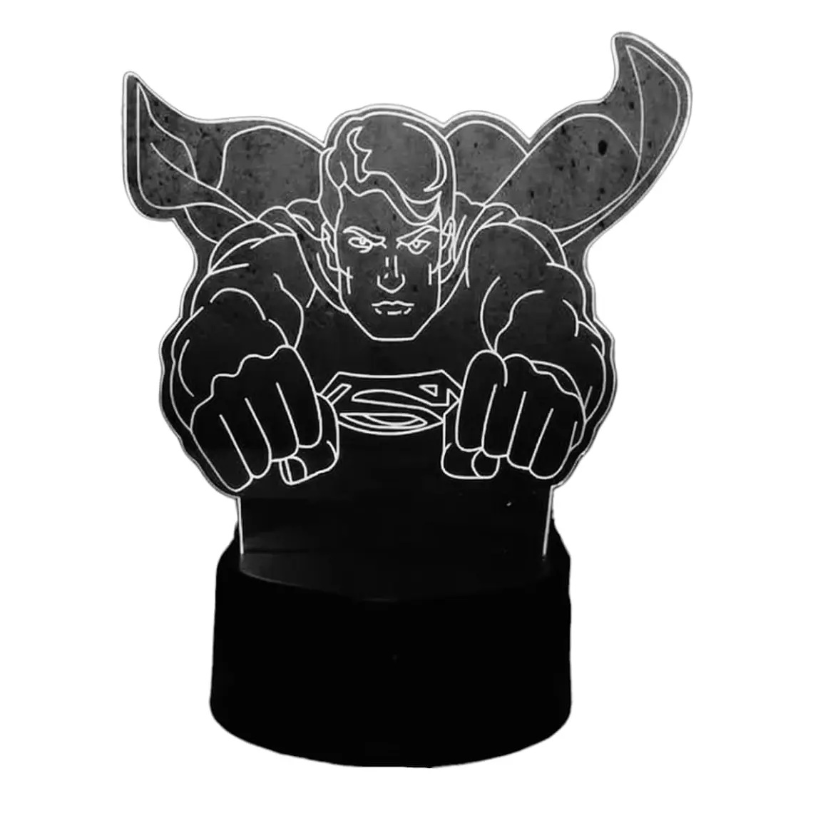 Lampara 3D Superman 7 colores 3