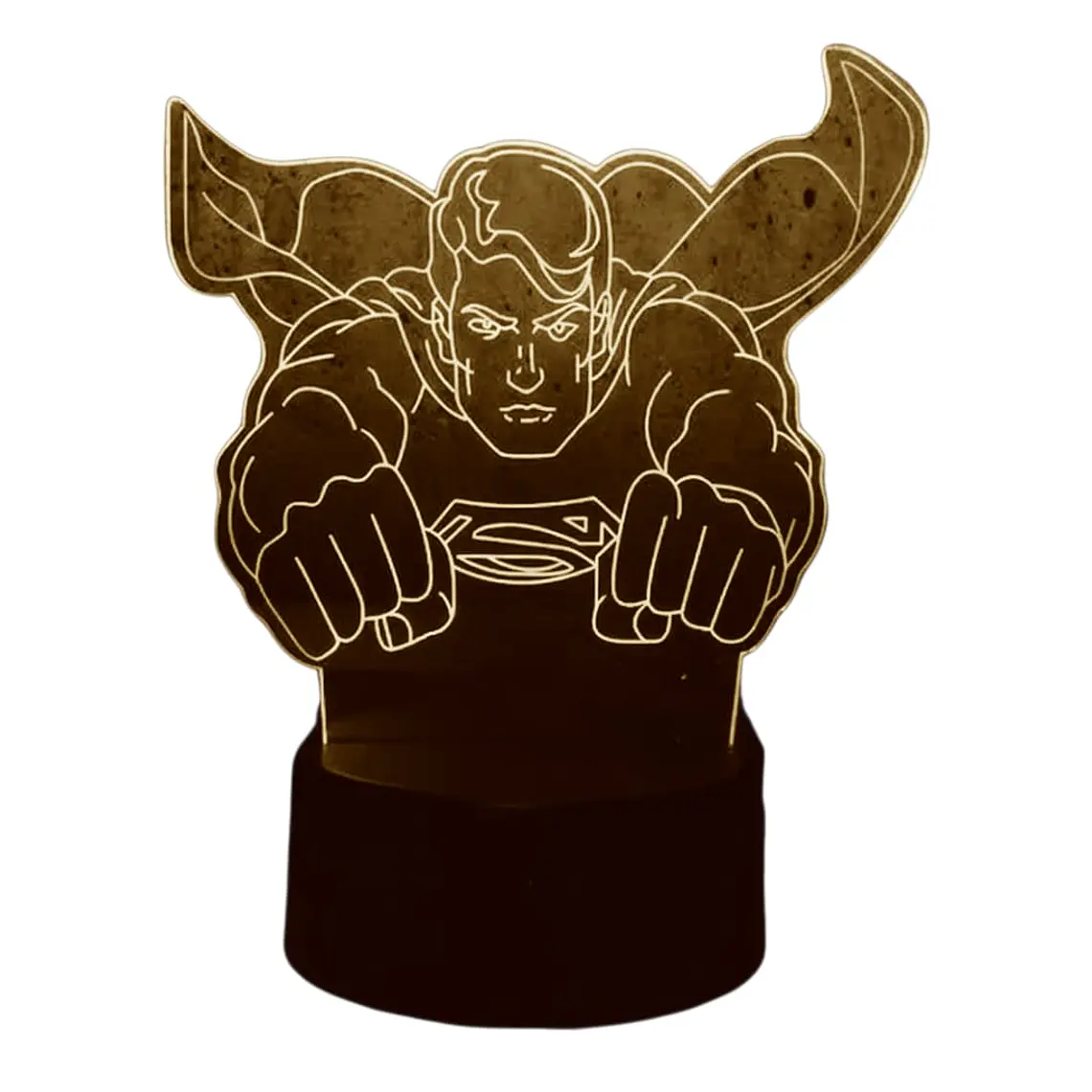 Lampara 3D Superman 7 colores 2