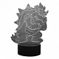 Lampara 3D Bowser 7 colores - Miniatura 3