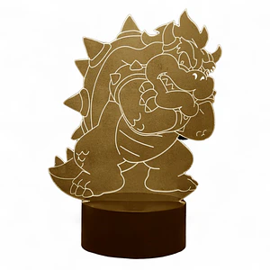 Lampara 3D Bowser 7 colores