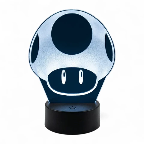 Lampara 3D Toad 7 colores