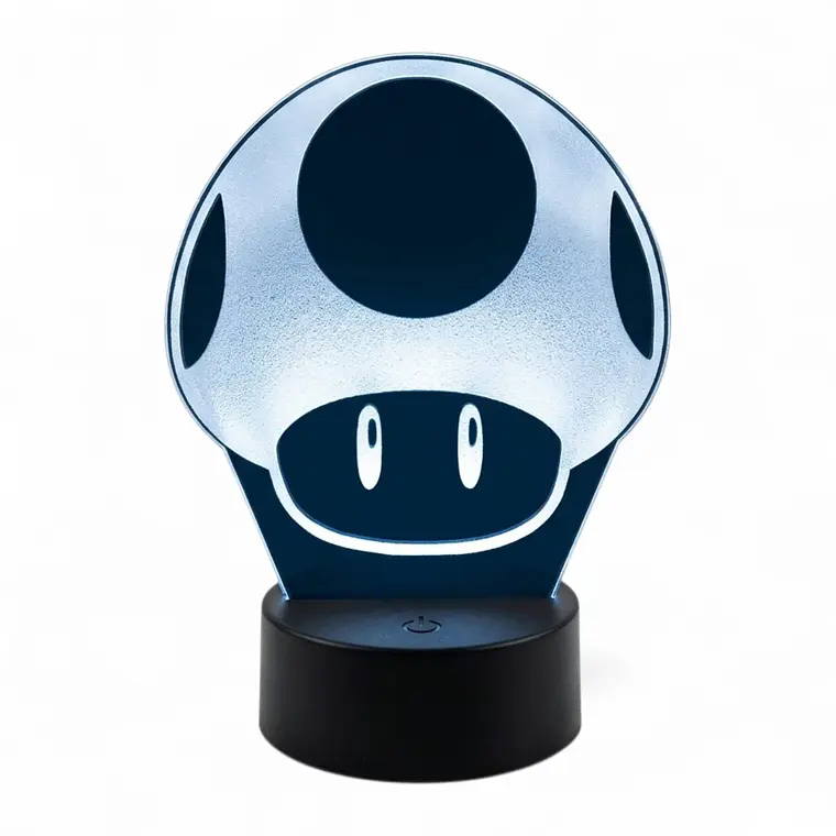 Lampara 3D Toad 7 colores 1