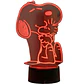 Lampara 3D Snoopy de 7 colores - Miniatura 3
