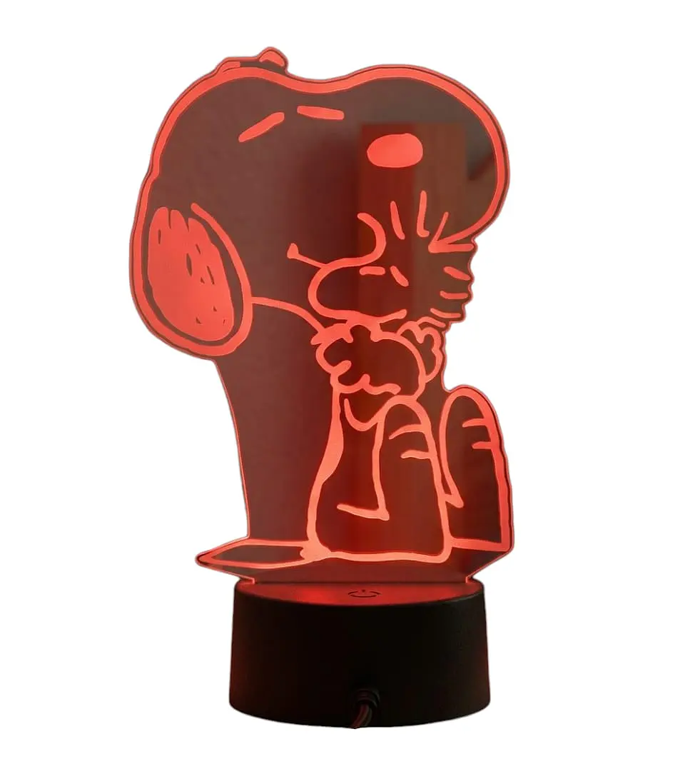 Lampara 3D Snoopy II de 7 colores 2