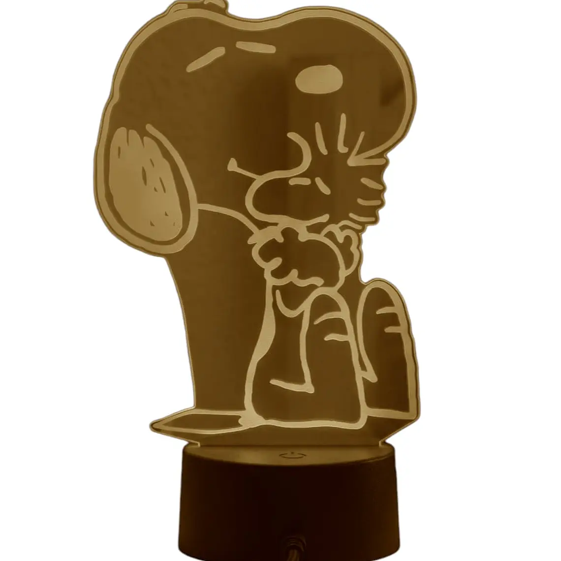 Lampara 3D Snoopy de 7 colores 2