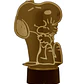 Lampara 3D Snoopy de 7 colores - Miniatura 2