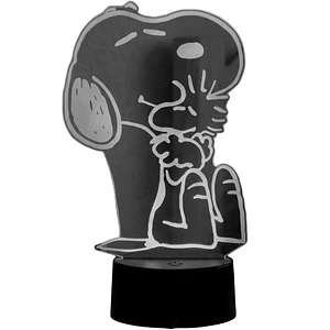 Lampara 3D Snoopy de 7 colores