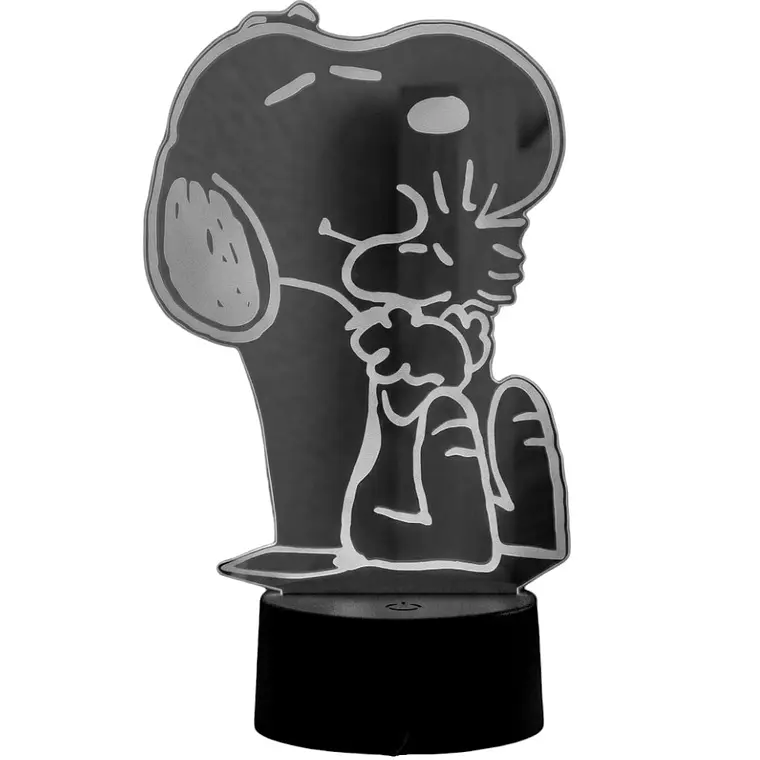 Lampara 3D Snoopy de 7 colores 1