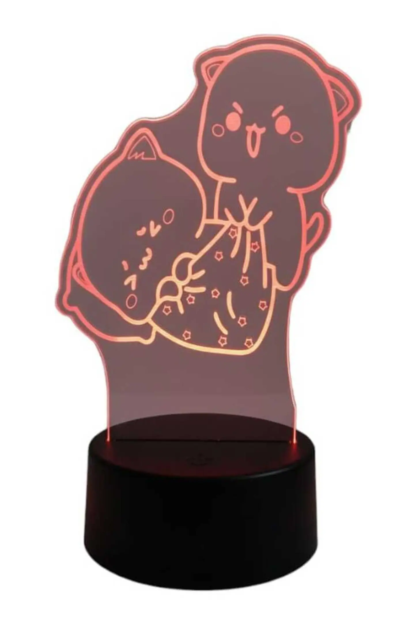 Lampara 3D Mochi Mochi Peach Cat 7 colores 3