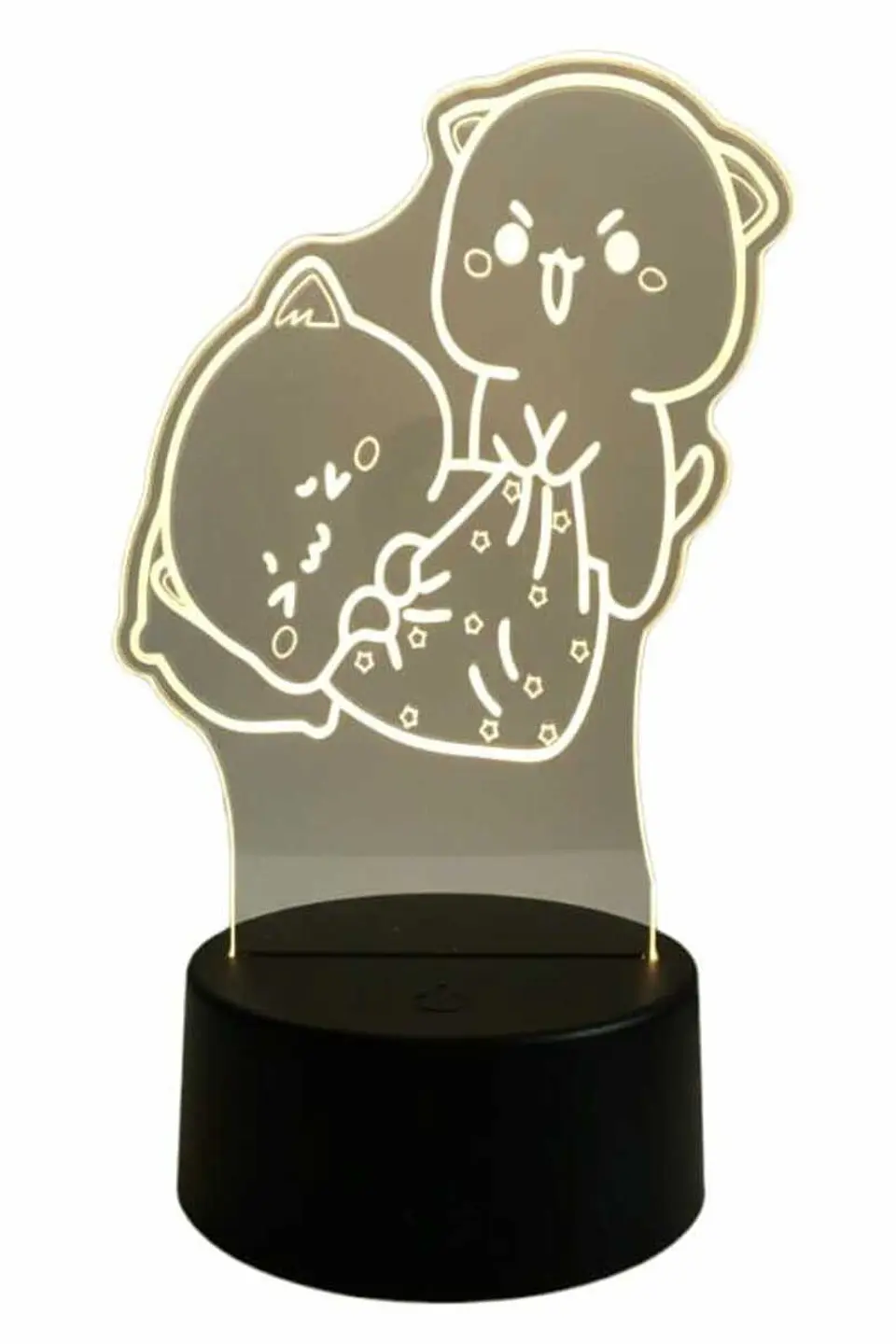 Lampara 3D Mochi Mochi Peach Cat 7 colores 2