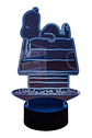 Lampara 3D Snoopy de 7 colores - Miniatura 1