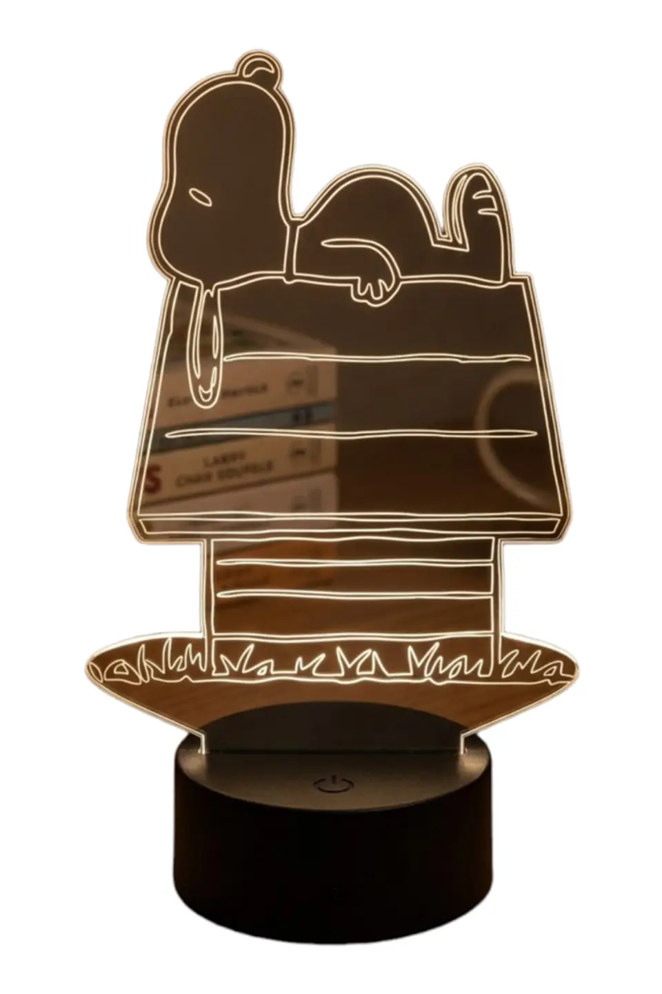 Lampara 3D Snoopy de 7 colores 2