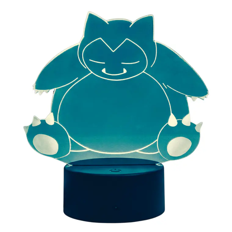 Lampara 3D Snorlax de 7 colores 1