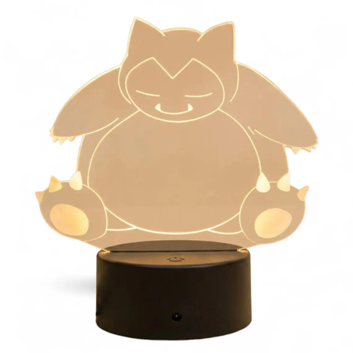 Lampara 3D Snorlax de 7 colores 2