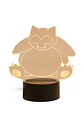 Lampara 3D Snorlax de 7 colores - Miniatura 2