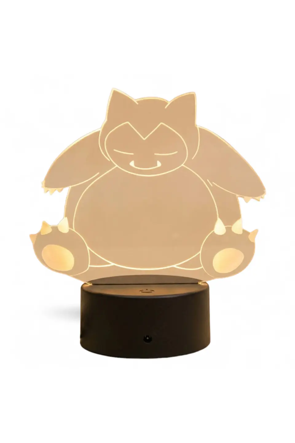 Lampara 3D Snorlax de 7 colores 2
