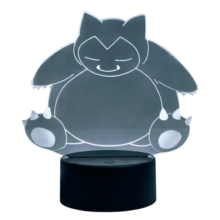 Lampara 3D Snorlax de 7 colores 3