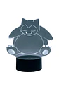 Lampara 3D Snorlax de 7 colores - Miniatura 3