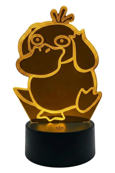 Lampara 3D Psyduck de 7 colores