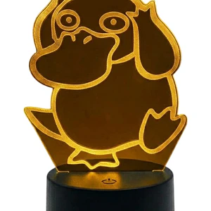 Lampara 3D Psyduck de 7 colores