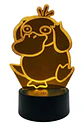 Lampara 3D Psyduck de 7 colores - Miniatura 1