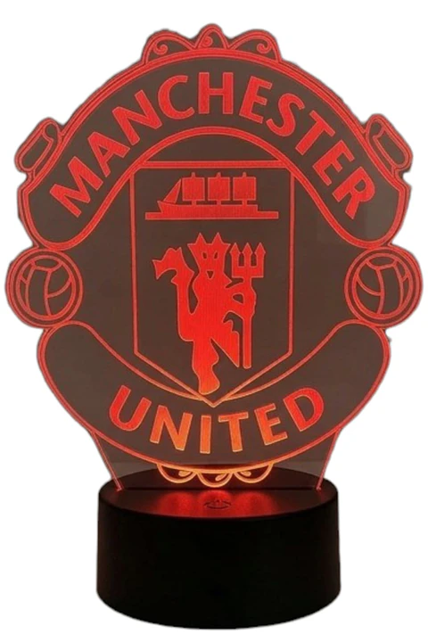 Lampara 3D Manchester United de 7 colores