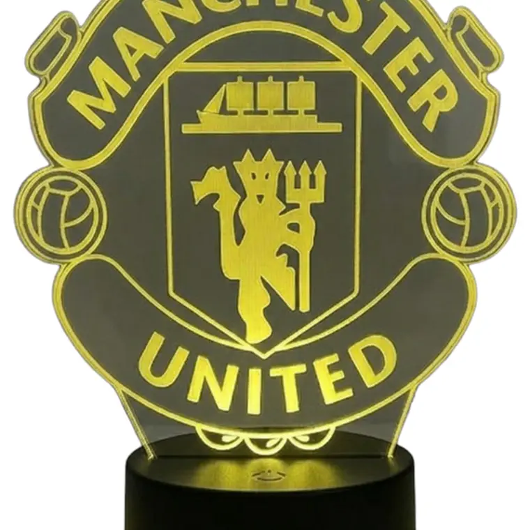Lampara 3D Manchester United de 7 colores 2