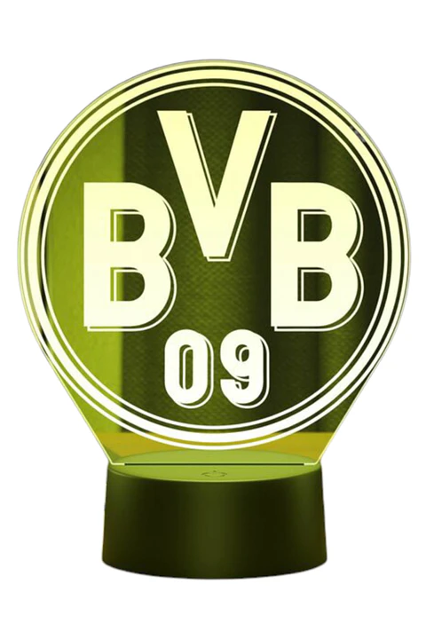 Lampara 3D Borussia Dortmund de 7 colores