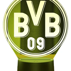 Lampara 3D Borussia Dortmund de 7 colores