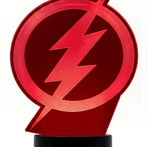 Lampara 3D Logo de Flash de 7 colores