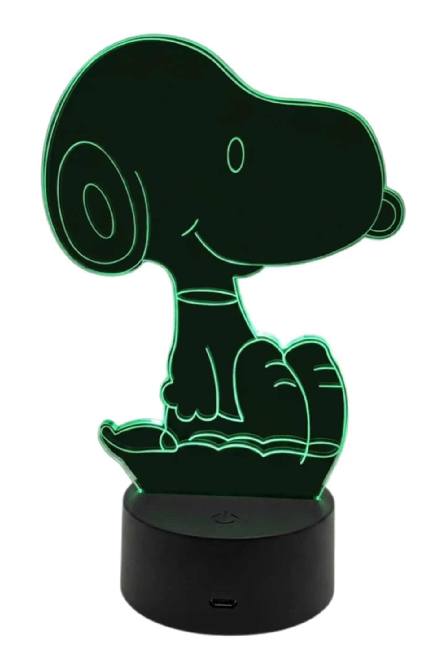 Lampara 3D Snoopy III de 7 colores 2