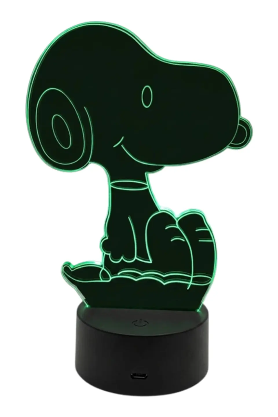 Lampara 3D Snoopy III de 7 colores 2