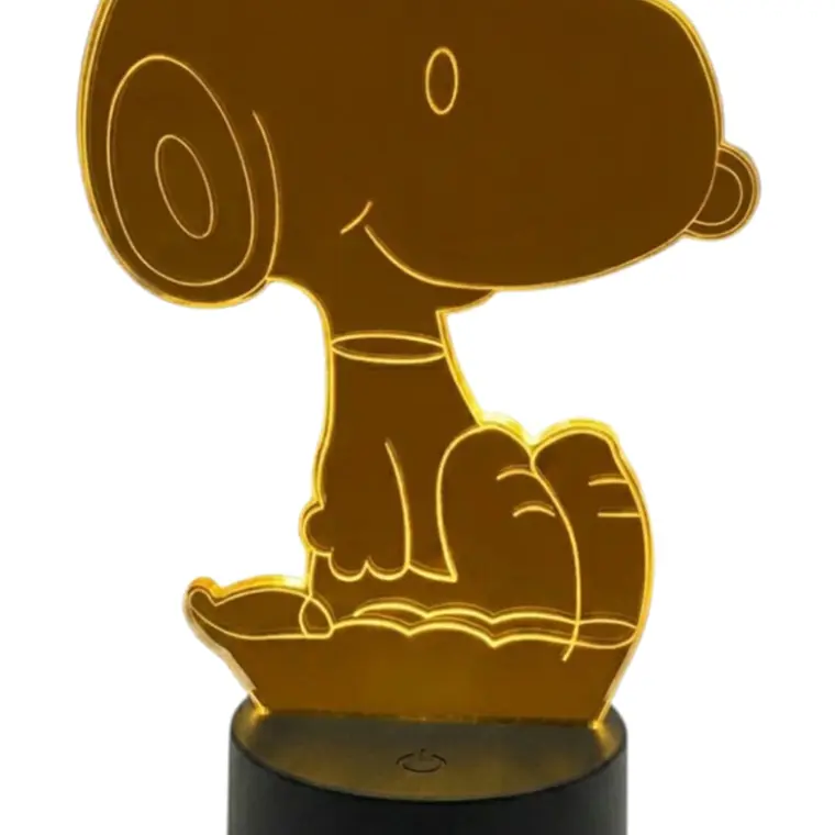 Lampara 3D Snoopy III de 7 colores 1