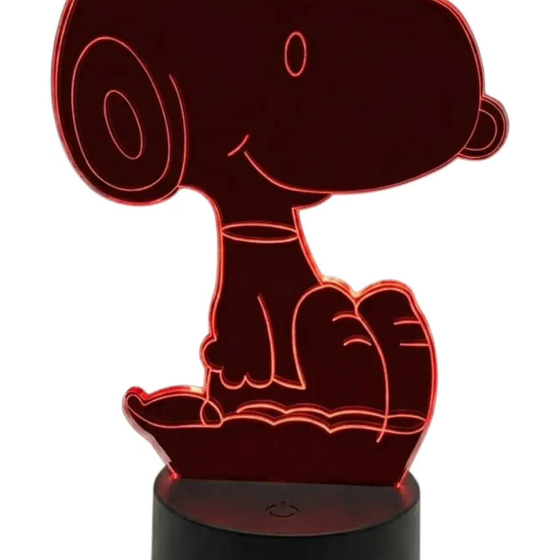 Lampara 3D Snoopy III de 7 colores 3
