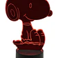 Lampara 3D Snoopy III de 7 colores - Miniatura 3