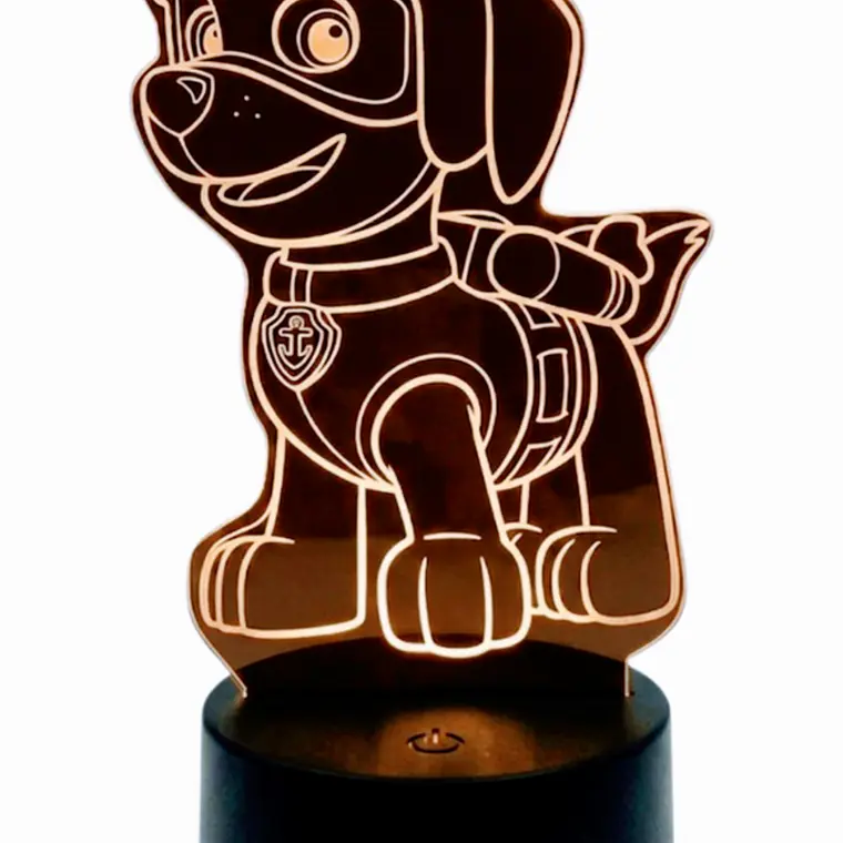 Lampara 3D Zuma Paw Patrol de 7 colores 2