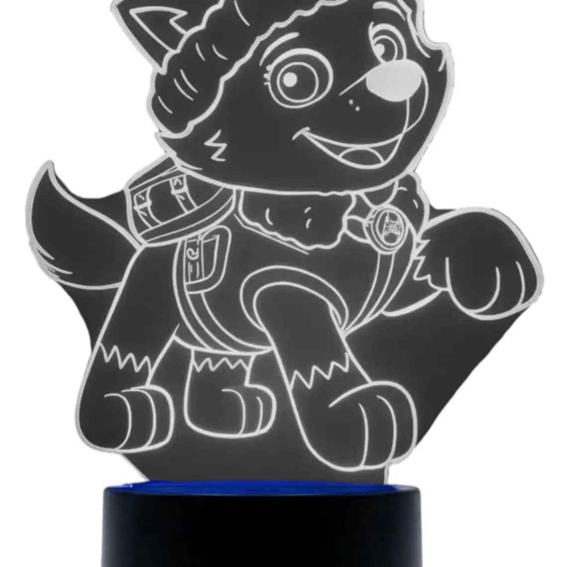 Lampara 3D Everest Paw Patrol de 7 colores 3