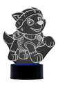Lampara 3D Everest Paw Patrol de 7 colores - Miniatura 3