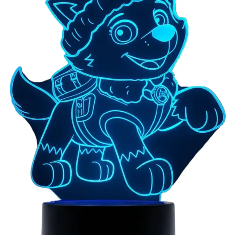 Lampara 3D Everest Paw Patrol de 7 colores 1