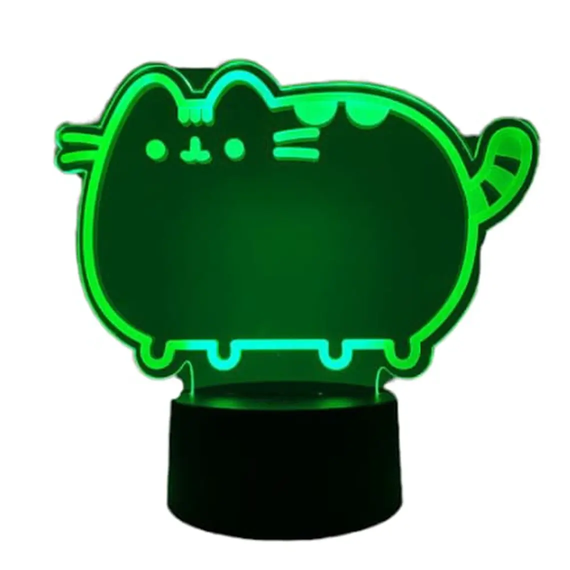Lampara 3D Gato Kawai de 7 colores 1
