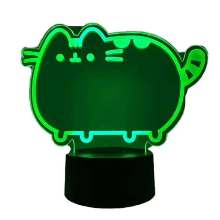 Lampara 3D Gato Kawai de 7 colores 1