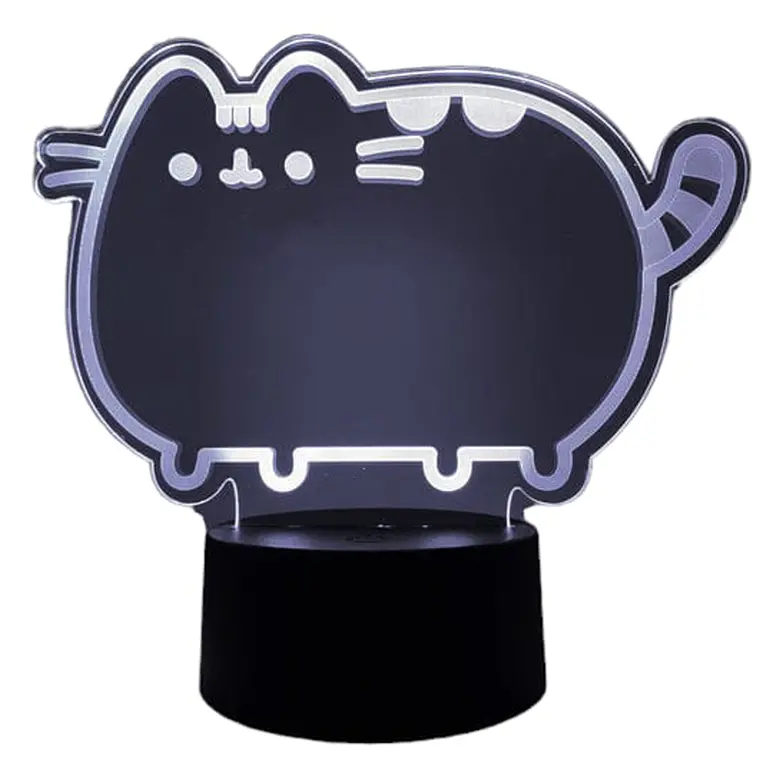 Lampara 3D Gato Kawai de 7 colores 3