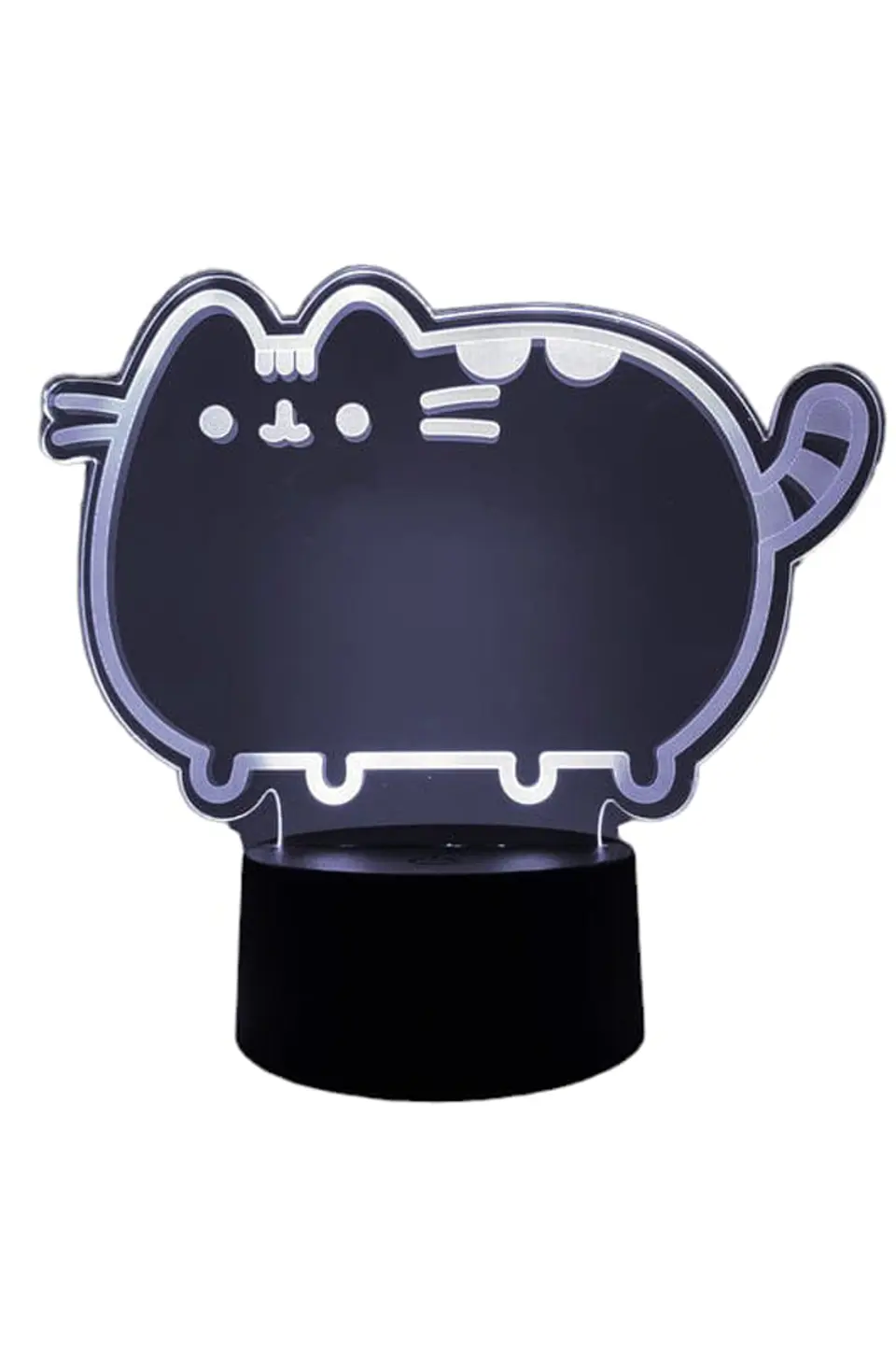 Lampara 3D Gato Kawai de 7 colores 3