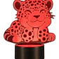 Lampara 3D Cachorro de Leopardo de 7 colores - Miniatura 3