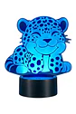 Lampara 3D Cachorro de Leopardo de 7 colores - Miniatura 1