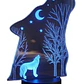 Lampara 3D Lobo de 7 colores - Miniatura 1