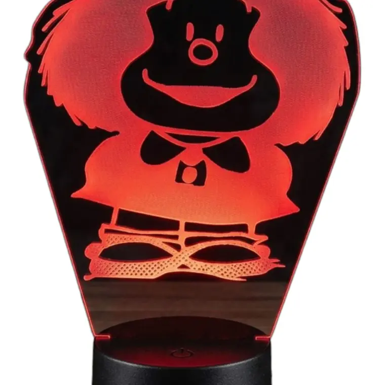 Lampara 3D Mafalda de 7 colores 3