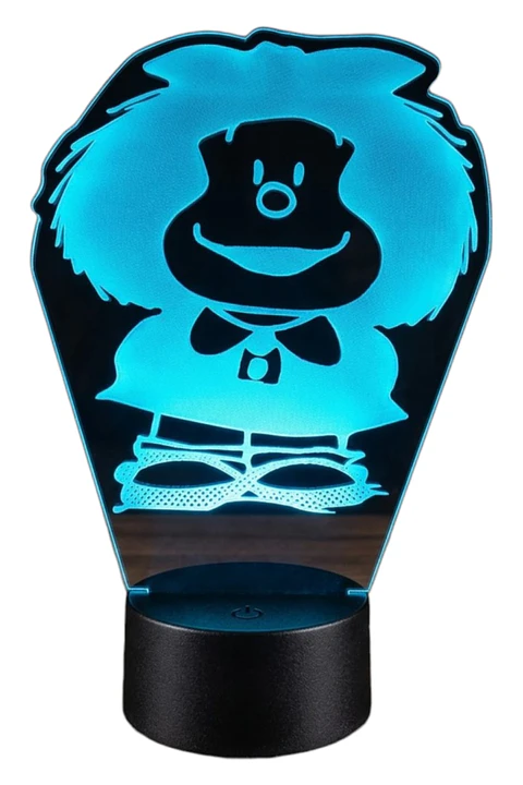Lampara 3D Mafalda de 7 colores