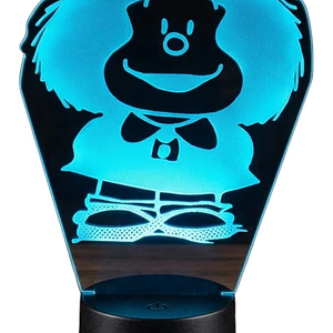 Lampara 3D Mafalda de 7 colores