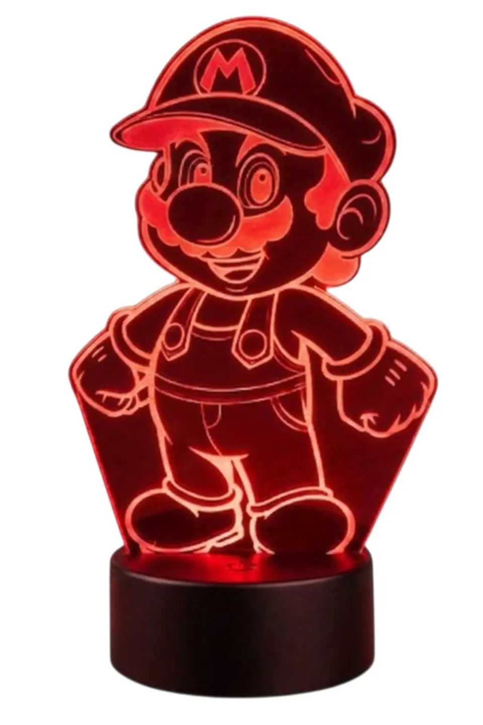 Lampara 3D Mario Bros de 7 colores 3